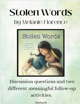Preview of Stolen Words Activity and Resource | Indigenous Ed | Cree Dictionary