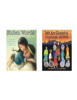 Preview of Stolen Words and We Are Grateful Read Aloud (Seasons, Indigenous, Print/Digital)