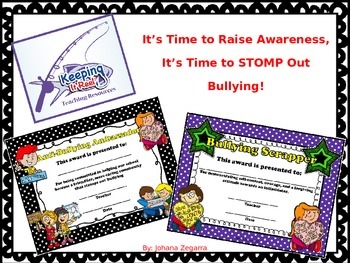 Preview of Stomp Out Bullying Certificates