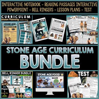 Preview of Stone Age Curriculum BUNDLE - Lesson Plans Early Humans & Prehistory