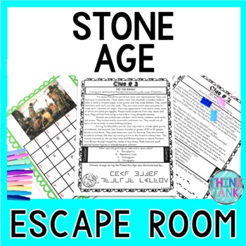 Preview of Stone Age ESCAPE ROOM Activity