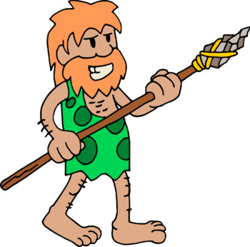 Stone Age - Prehistoric Clipart - Edad de Piedra Clipart de la Prehistoria