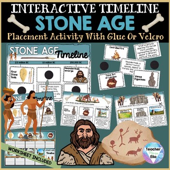 Preview of Stone Age Social Studies Timeline | Interactive Activity | Early Humans