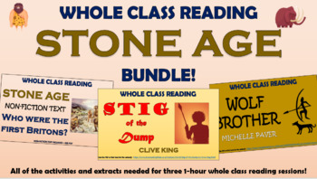 Preview of Stone Age - Whole Class Reading Bundle!