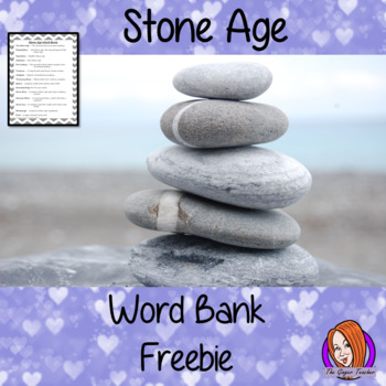 Preview of Stone Age Word Bank