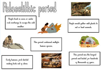 Preview of Stone Age periods informative posters