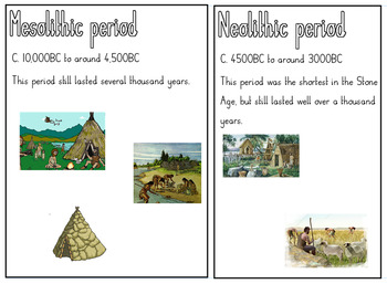 Preview of Stone Age to Iron Age timeline activity