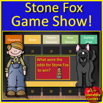 Preview of Stone Fox Game - Test Review Activity for PowerPoint or Google Slides
