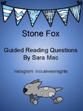 Stone Fox- Guided Reading Questions, Novel Guide