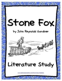Stone Fox Literature Study: Tests, Vocabulary, Activities,