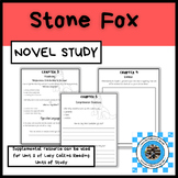 Stone Fox Novel Study-Comprehension Questions-Vocabulary
