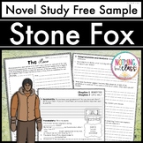 Stone Fox Novel Study FREE Sample | Worksheets and Activities