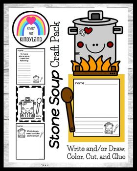 Preview of Stone Soup Craft - Thanksgiving Activity - Ingredients List Writing