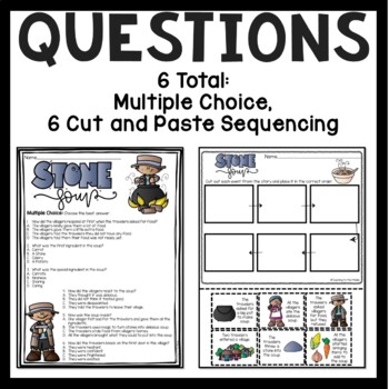 Stone Soup Reading Comprehension And Sequencing Worksheet Fairy Tale
