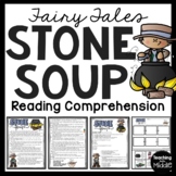 Stone Soup Reading Comprehension and Sequencing Worksheet 