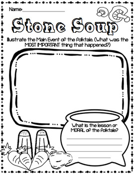 Stone Soup Folktale Handouts by MsMireIsHere | Teachers Pay Teachers
