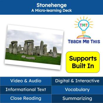 Preview of Stonehenge Informational Text Reading Passage and Activities