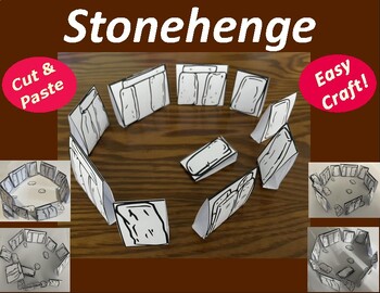 Preview of Stonehenge - Landmark Monument - Paper Cutting Craft