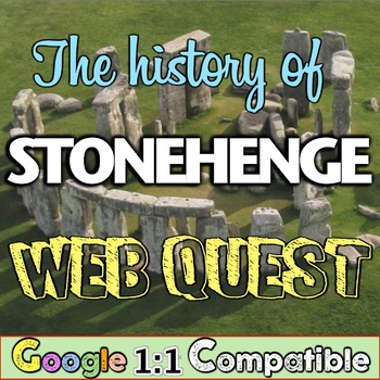 Preview of Stonehenge: Students Complete Interactive Stonehenge Webquest & Travel Brochure!