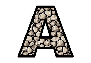 Preview of Stones, Rocks, Bulletin Board Letters, Geology, Geography, Landforms A-Z Decor