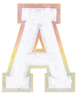 Preview of Stoney Clover Inspired Letters - Rainbow Glitter/White