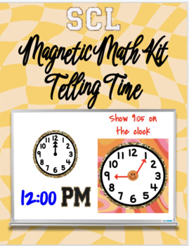 Preview of Stoney Clover Ln Inspired Magnetic Math Kit - Telling Time