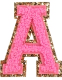 Stoney Clover inspired hot pink varsity bulletin board letters