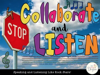 Preview of Stop, Collaborate, & Listen: Speaking & Listening Like Rock Stars!