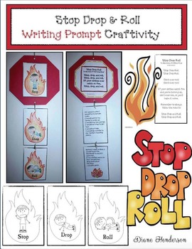Preview of Fire Safety Activities: Stop Drop & Roll Writing Prompt Craft