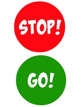 Preview of Stop & Go Signs for Children with Special Needs