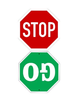 Stop/Go sign printable