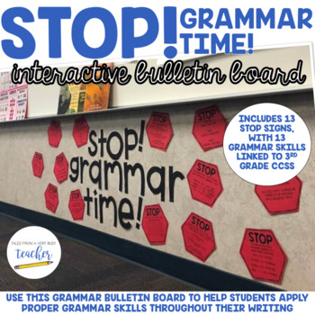 Preview of Stop! Grammar Time! {Bulletin Board}