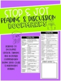 Stop & Jot Reading Comprehension Bookmarks