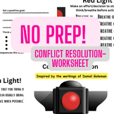 Stop Light Conflict Resolution Worksheet