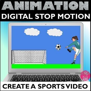 Preview of Stop Motion Animation Digital Sports Project Makerspace Activities Summer Movie