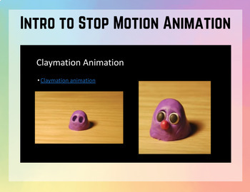Preview of Stop Motion Animation Google Slides Assignment 