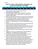 Stop-Motion Animation Guide using Digital Stills and GIMP