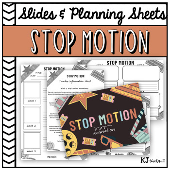 Preview of Stop Motion Animation Powerpoint, Storyboard Planning Sheets & Teacher Info