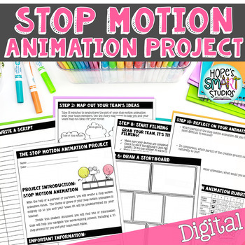 Preview of Stop Motion Animation Project - STEAM (Google Apps™)