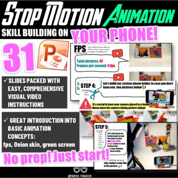 Stop-Motion Animation Skill Building Mini-Lesson-No Prep! Hassle-free Start