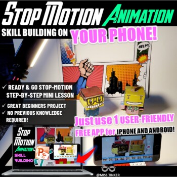 Preview of Stop-Motion Animation Skill Building Mini-Lesson-No Prep! Hassle-free Start