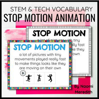 Preview of Stop Motion Animation Vocabulary