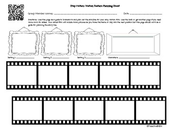 Preview of Stop Motion Creation Planning Page