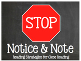 Stop, Note, & Notice: Reading Strategies for Close Reading