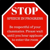 Stop Sign - Speech in Progress