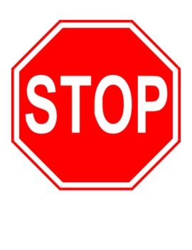 Preview of Stop Signs for Autistic/Special Needs Students