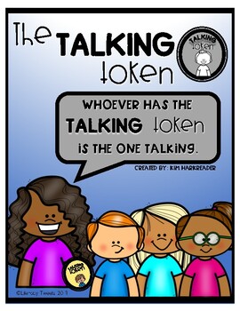 Preview of Stop Students Interrupting - Talking Tokens - Black White Version