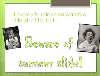 Preview of Stop Summer Slide: Encouraging Students to Keep Learning over the Summer!
