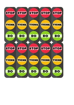 Preview of Stop, Think, Do Traffic Lights | Behaviour Management Tool