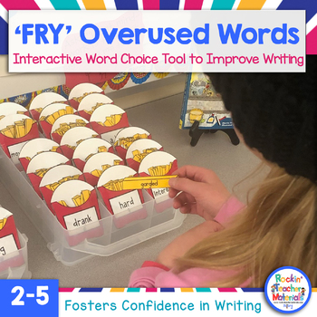 Preview of Overused Words -Help Students Replace Overused Words- Interactive Bulletin Board